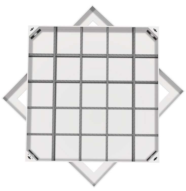 盐山不锈钢方井展示